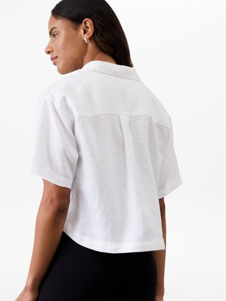 Retreat Linen Short Sleeve Shirt | Athleta
