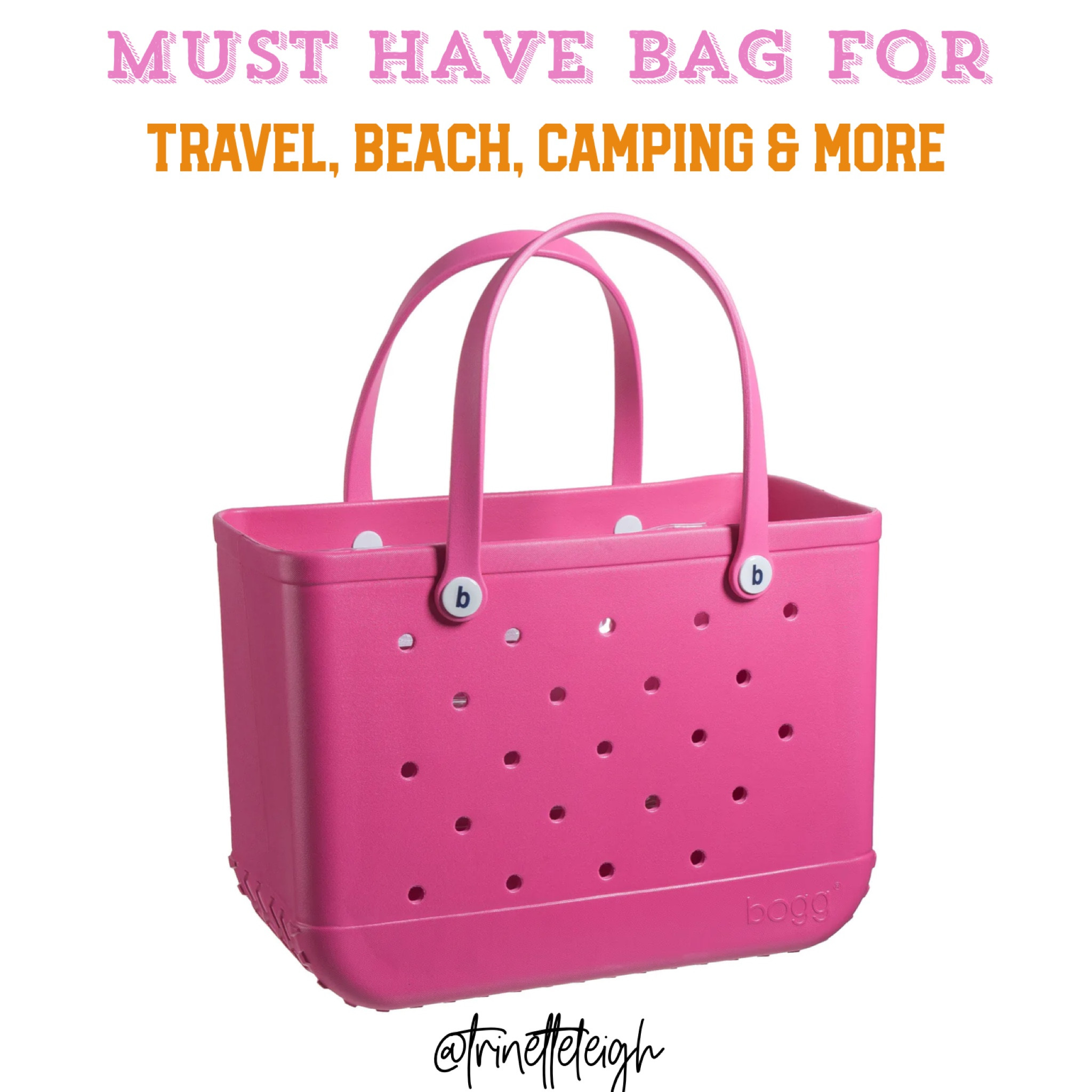 Bogg bag. Must have travel bag. Beach tote. Pink bag. #bag

#LTKitbag #LTKunder100 #LTKtravel