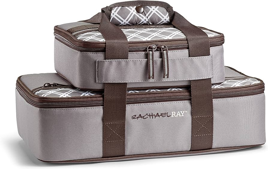 Rachael Ray Lugger Duo, Insulated Casserole Carrier for Hot or Cold Food, Thermal Lasanga Lugger ... | Amazon (US)