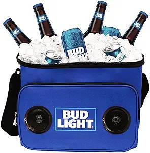Bud Light Insulated Leakproof Soft Cooler Bag - Bluetooth Version 5.0, Sound, Portable Beverage, ... | Amazon (US)