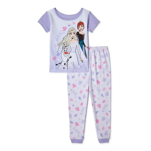 Frozen 2 Toddler Girls' Cotton Pajamas, 2 Piece Set | Walmart (US)