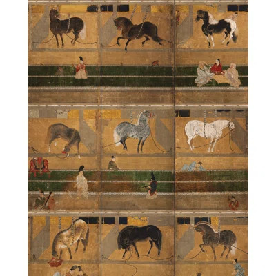 The Curators Cabinet Horse Stable 9.84' L x 61.42" W Wallpaper Roll | Wayfair North America