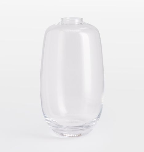 Audrey Tall Oval Clear Glass Vase | Rejuvenation