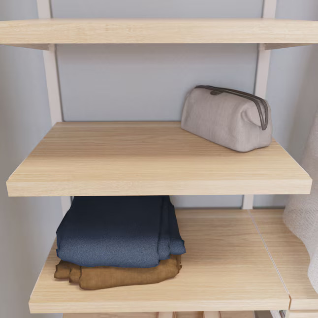 Origin 21 Edda 23.78-in x 3.31-in x 16.46-in Natural Oak Wood Shelf Kit | Lowe's