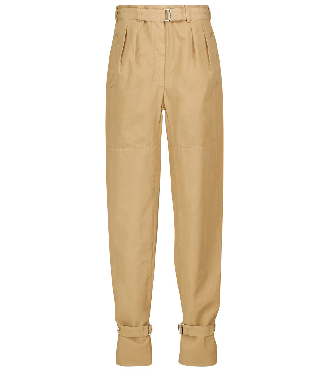 High-rise cotton poplin pants | Mytheresa (UK)