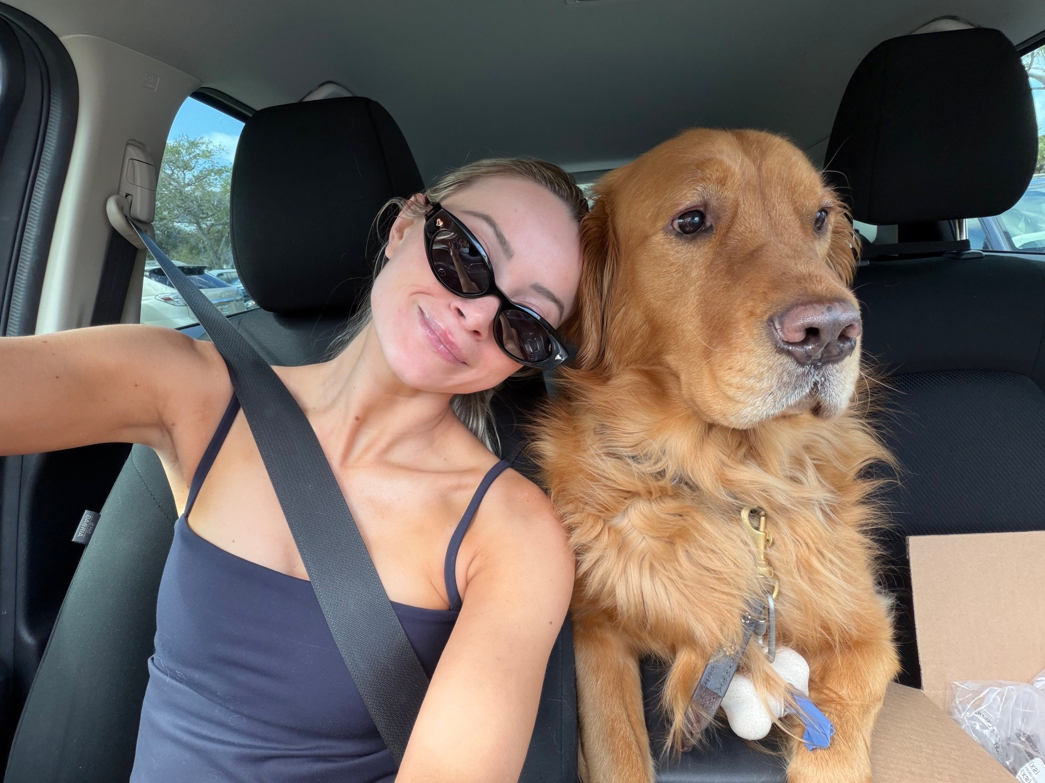 Running errands with my dog Hudson. 
SOJOS Sunglasses discount code: CAMI10 (10% OFF)

Casual everyday ootd! + Dog accessories from Amazon (:

#LTKootd