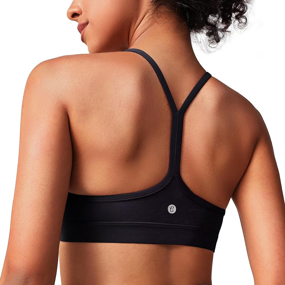 BAYDI Clouduxi Y Back Sports Bra for Women - Padded Racerback Spaghetti Strap Low Impact Workout ... | Amazon (US)