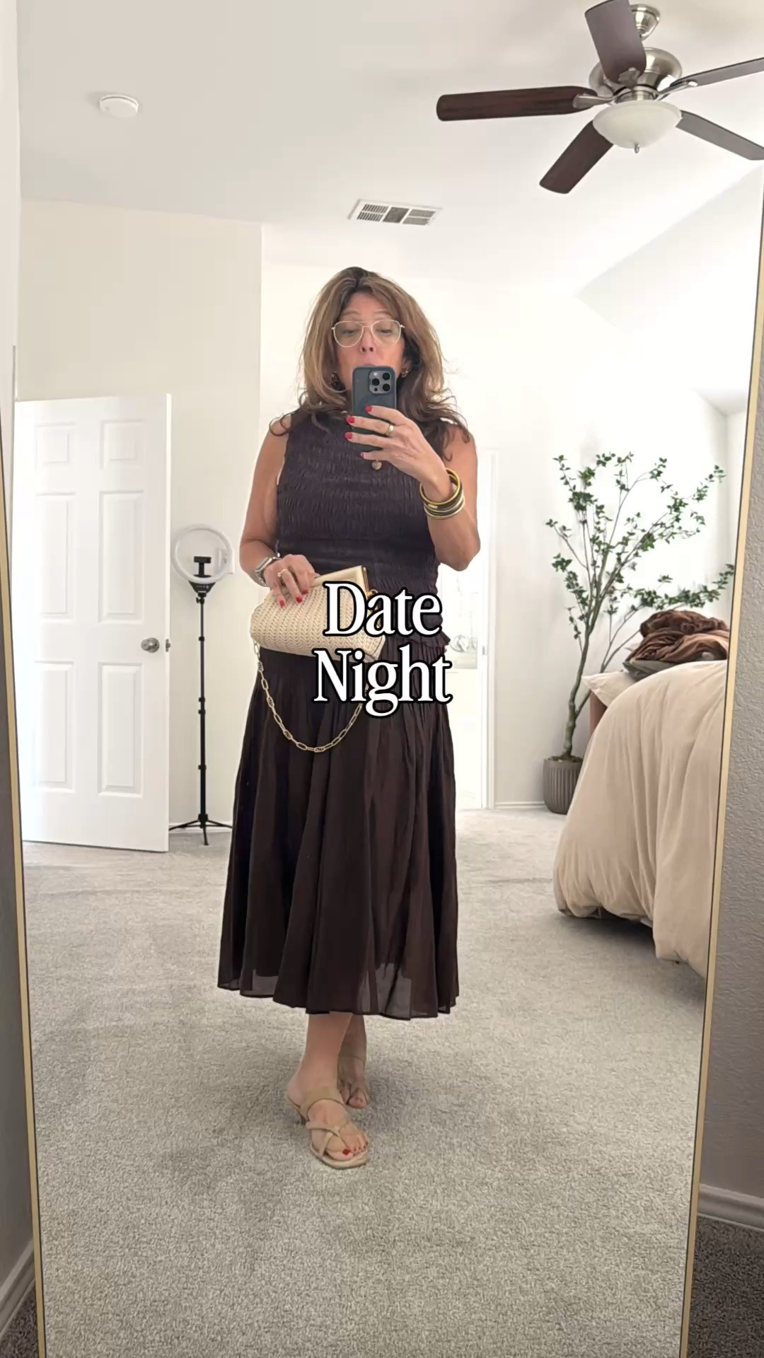 Ready for date night! Wearing my new skirt and a vintage top and sandals. 
It’s 103 outside so this outfit is perfect. 
I’m Elisa, a Dallas based wardrobe stylist, consultant, founder of Turnkey Style, and author of The Style Advantage: I Say What HR Can’t. 

I work one on one with professionals as well as with leaders and corporate teams to build authentic executive presence that drives real ROI.

👉🏼 I’m also a mom of two grown boys, a wife, a post-menopausal woman in business, 5’4”, a size 12/14 on the bottom and L on top. 

🙋🏻‍♀️ I’ve been everything from a size 10–18+, which is why fit, function, and real life always come first.

#LTKootd #LTKgrwm #LTKOver40