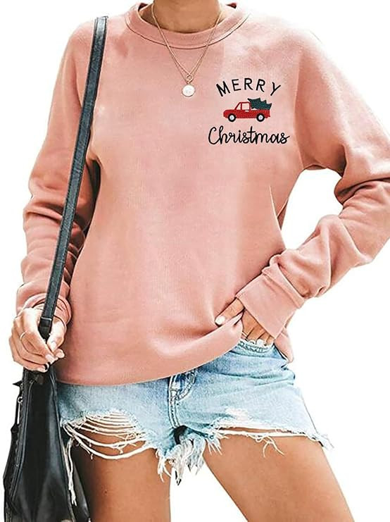 BANGELY Christmas Tree Sweatshirt for Woman Ugly Christmas Pullover Sweatshirt Cute Crewneck Ligh... | Amazon (US)