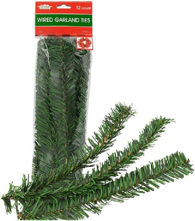 Holiday Garland Flexible Ties 12 Count Packs | Amazon (US)