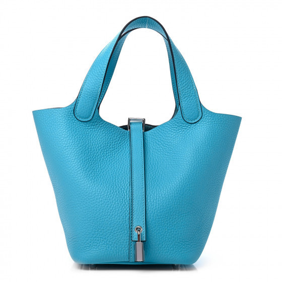 HERMES

Taurillon Clemence Picotin Lock 18 PM Bleu Frida | Fashionphile