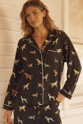 The LyreBird ModaLuxe Long-Sleeve Pajama Shirt | Anthropologie (US)