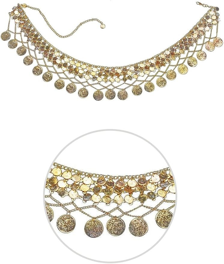 Loftus International Bollywood Gold Coin Adult Accessory Waistband Gold One Size Novelty Item | Amazon (US)