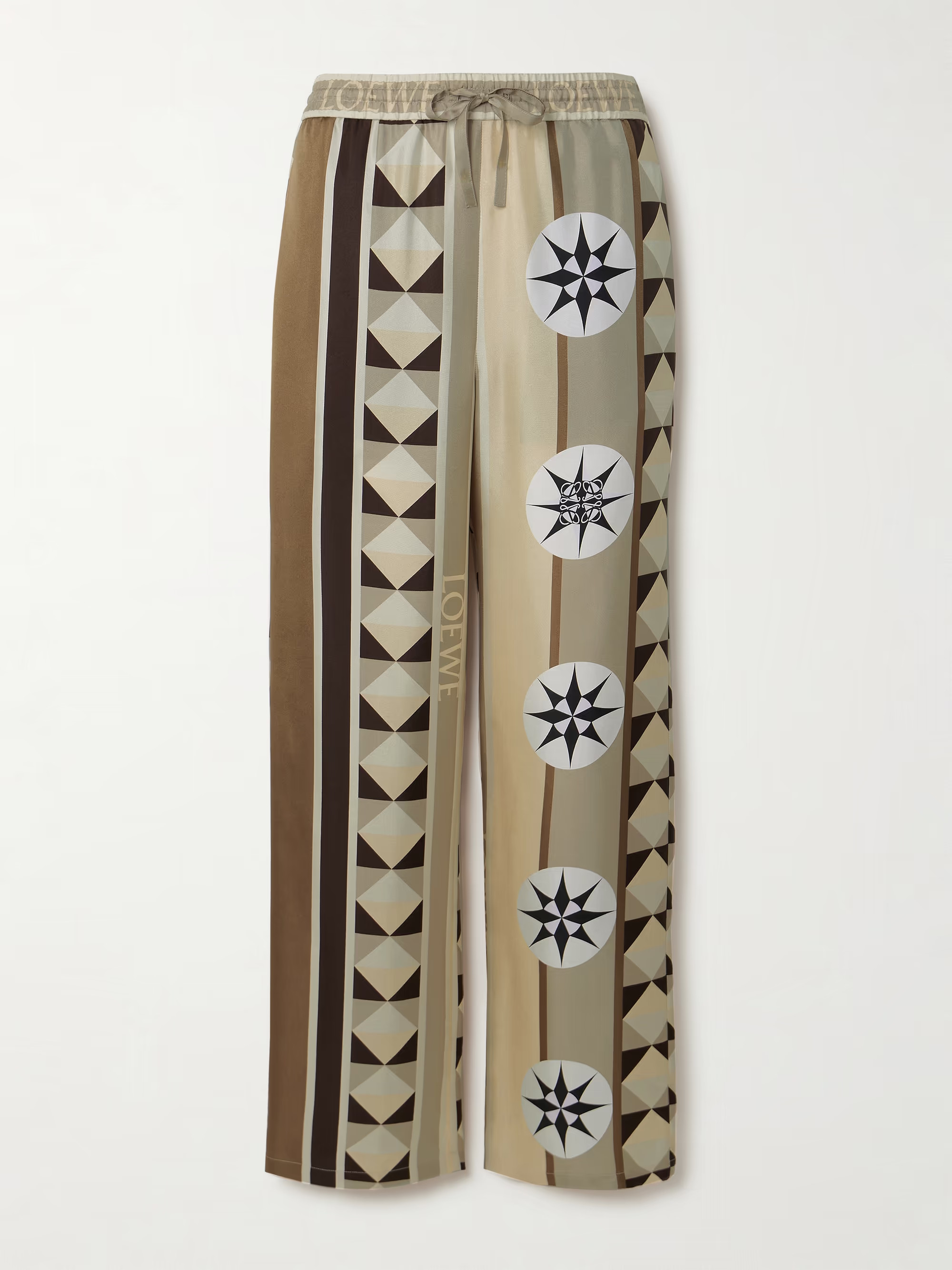 + Paula's Ibiza printed silk-twill straight-leg pants | NET-A-PORTER (US)