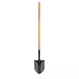 PRIVATE BRAND UNBRANDED 43.3 in. L Wood Handle Digging Carbon Steel Shovel 77470-944 - The Home D... | The Home Depot