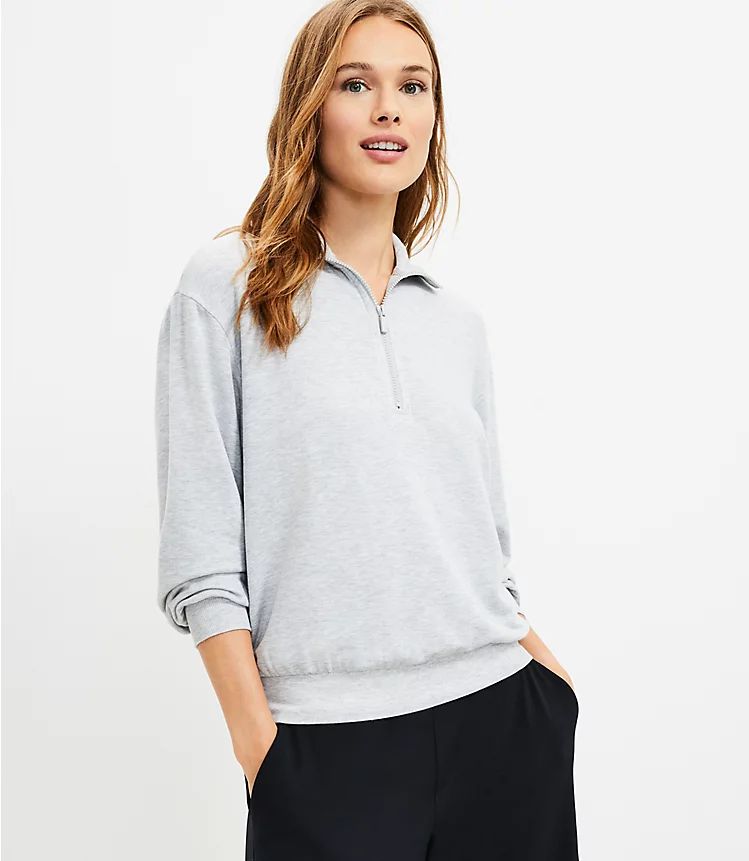 Lou & Grey Signaturesoft Zip Sweatshirt | LOFT