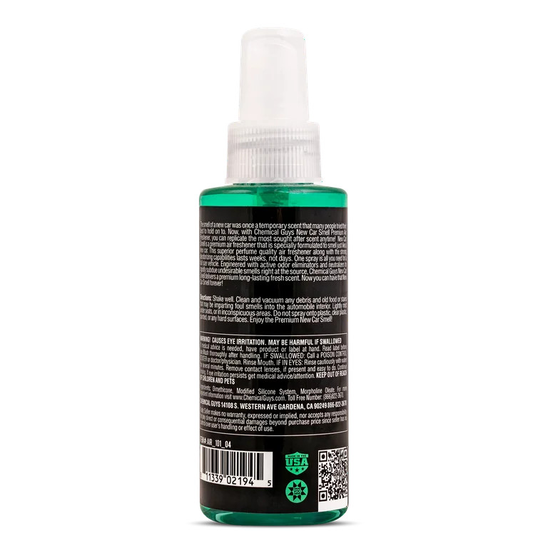 Chemical Guys 4 Ounce New Car Scent Air Freshener and Odor Eliminator | Walmart (US)