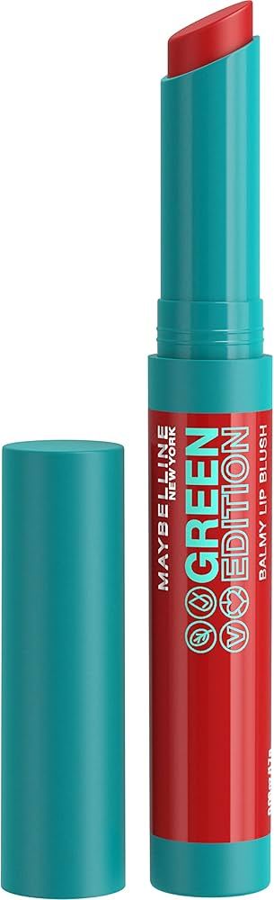 MAYBELLINE Green Edition Balmy Lip Blush, Formulated With Mango Oil, Bonfire, Blue Red, 1 Count | Amazon (US)