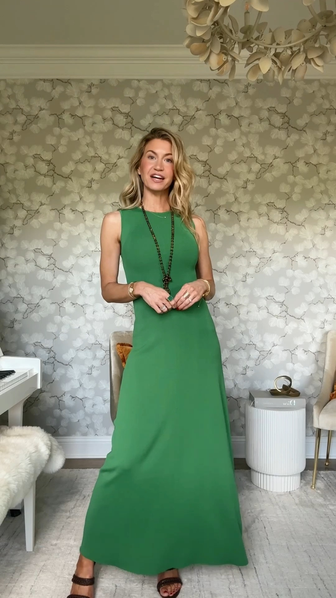 Sunday in my Kelly green Picky Girl maxi dress.

Dress: TTS, wearing S
Brown heels: TTS

#LTKgrwm #LTKdayinmylife #LTKootd