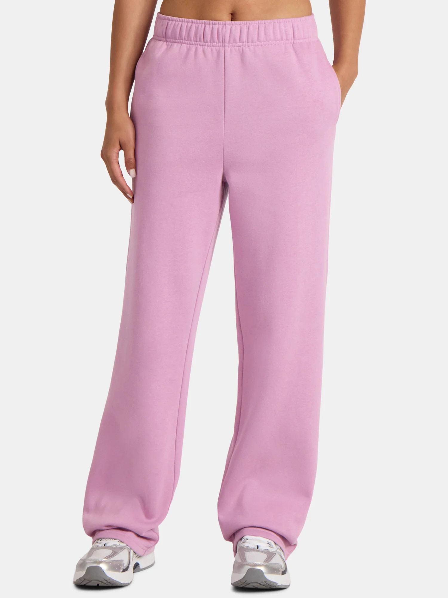 Athletic Works Women's Fleece Pants with Pockets, 30" Inseam, Sizes XS-XXXL | Walmart (US)