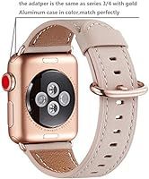 WFEAGL Compatible iWatch Band 40mm 38mm, Top Grain Leather Band with Gold Adapter (The Same as Se... | Amazon (US)