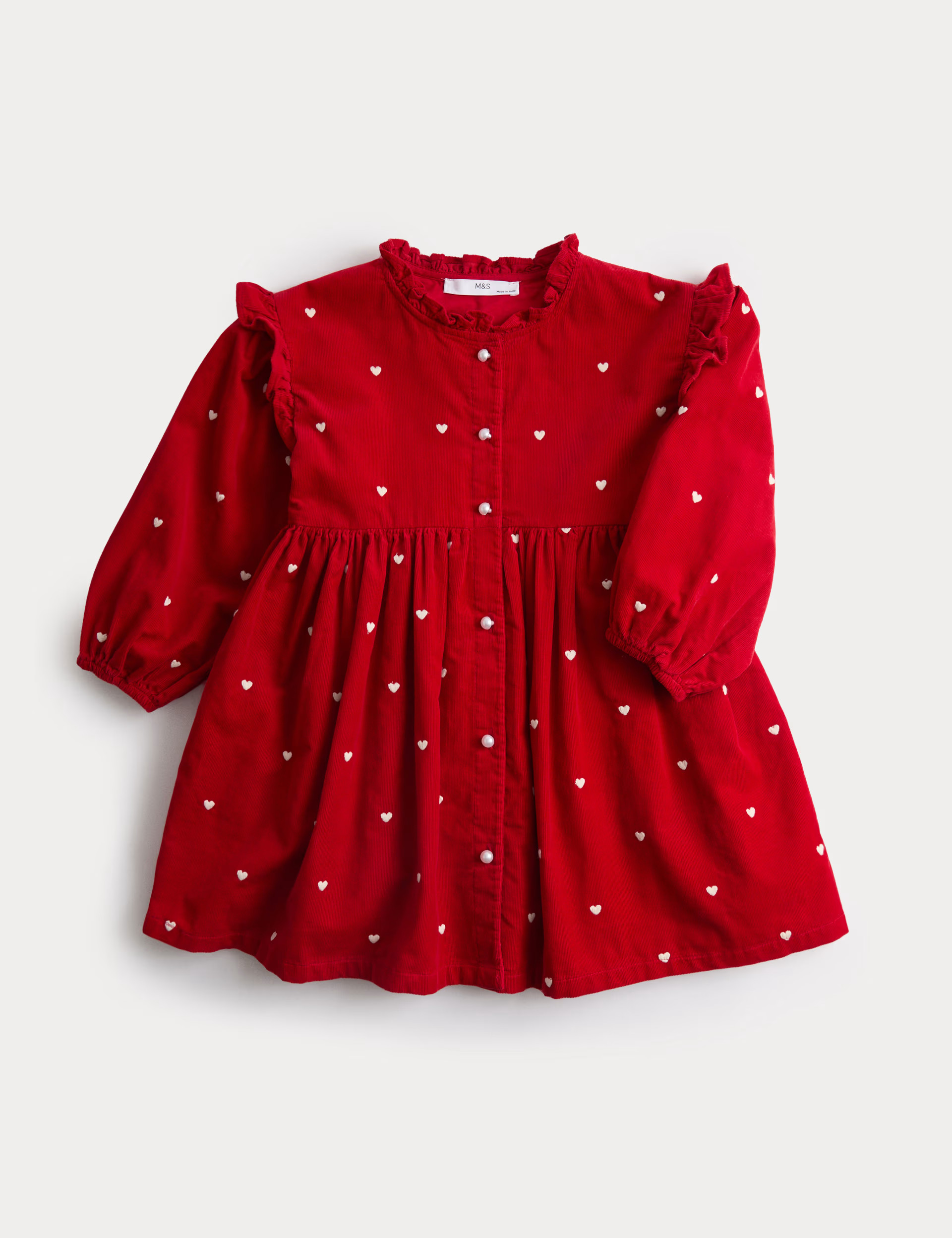 Pure Cotton Corduroy Dress (1-8 Yrs) | Marks & Spencer (UK)