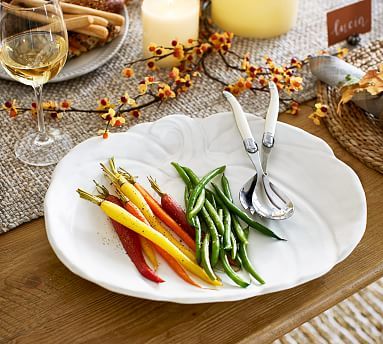 Pumpkin Shaped Stoneware Serving Platter | Pottery Barn (US)