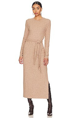 Splendid London Rib Dress in Light Walnut Heather from Revolve.com | Revolve Clothing (Global)