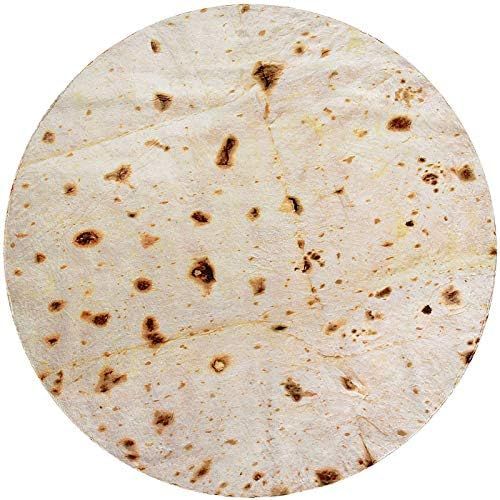 CASOFU Tortilla Blanket, Double Sided Giant Flour Tortilla Throw Blanket, Novelty Tortilla Blanket f | Amazon (US)