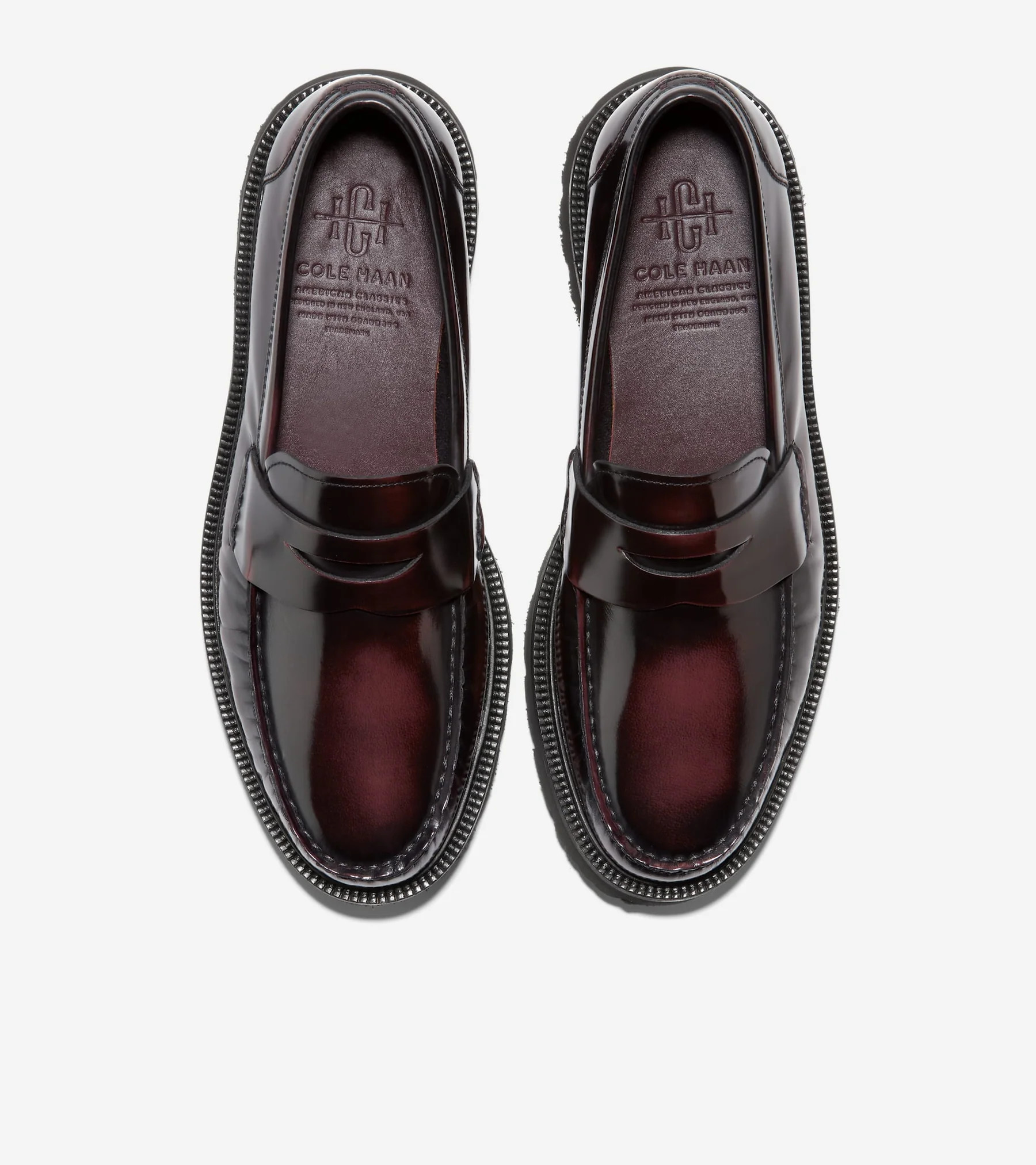 Men's American Classics Penny Loafers in Red | Cole Haan | Cole Haan (US)