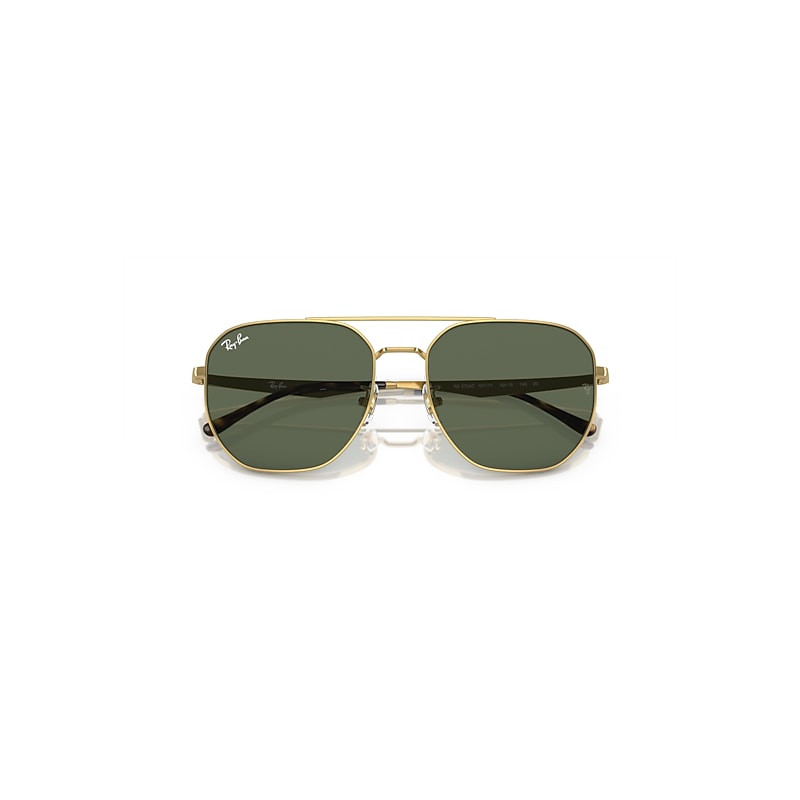 Ray-Ban Rb3724d Sunglasses Arista Gold Frame Green Lenses 59-18 | Ray-Ban (US)