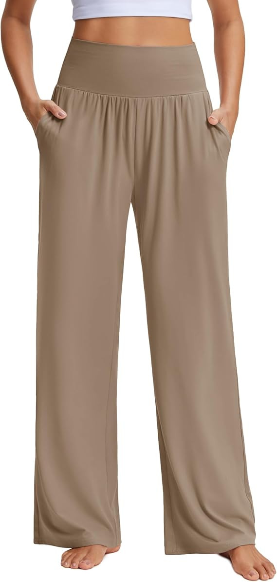 Stelle Wide Leg Yoga Pants for Women High Waisted Super Comfy Buttery Soft Lounge Pants with Pock... | Amazon (US)