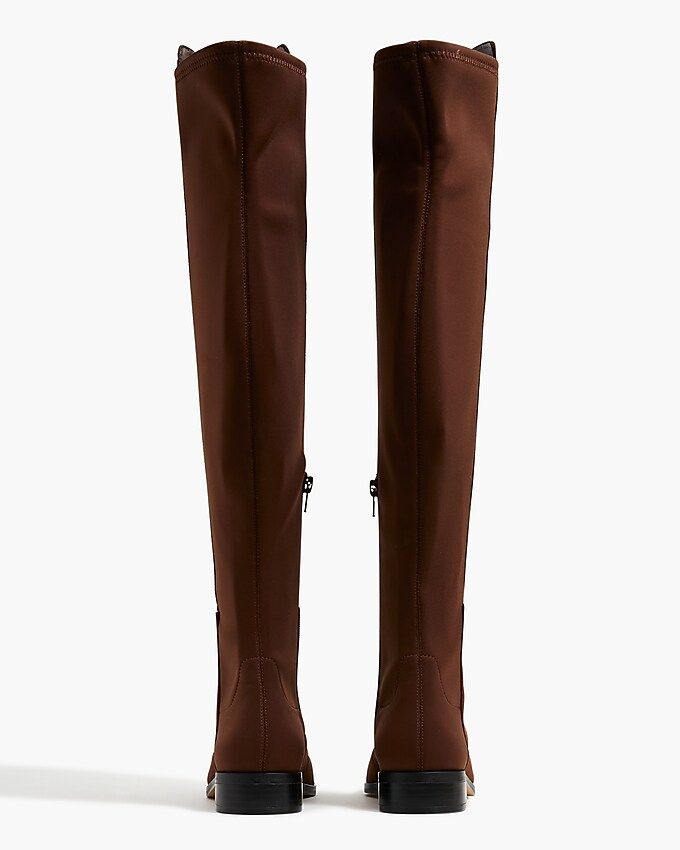 Sueded knee-high boots with stretch | J.Crew Factory