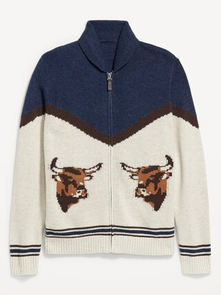 Graphic Zip Cardigan Sweater | Old Navy (US)