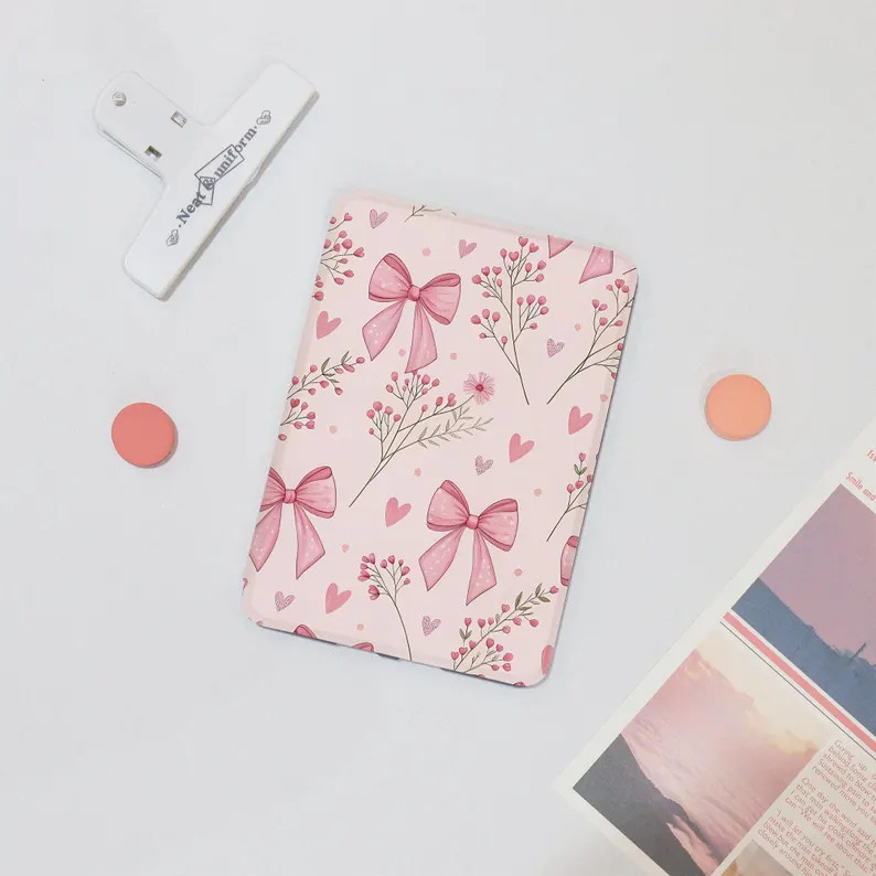 Floral Bows Personalized Kindle Basic 2024 Case,kindle 8/10/11/12th,colorsoft Paperwhite 5 Cover,... | Etsy (US)