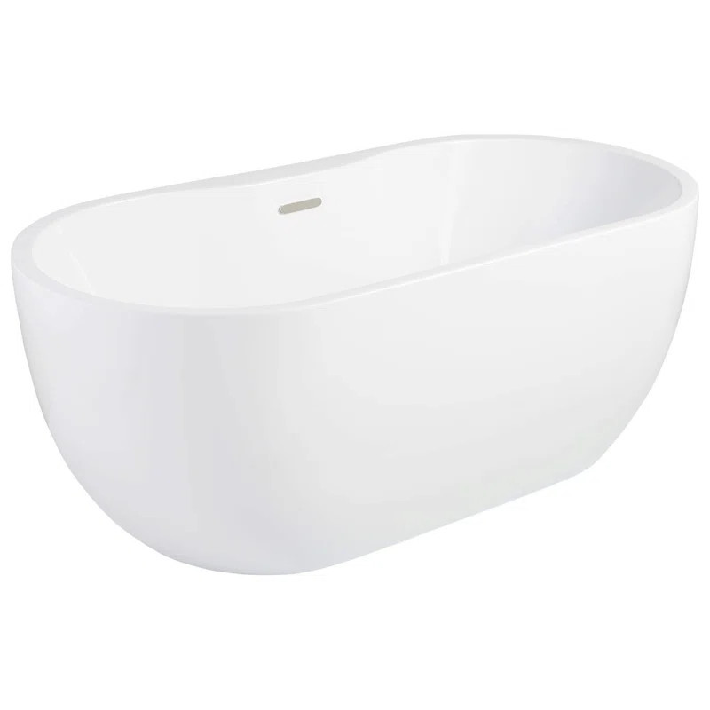 Boyce 65" x 30" Freestanding Soaking Acrylic Bathtub | Wayfair North America