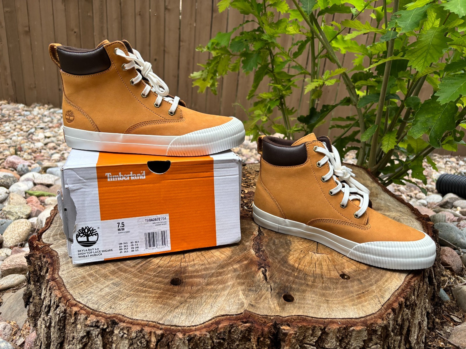 Timberland Skyla Bay Boots Women's Wheat Nubuck Leather Lace Up Ankle - 7.5 | eBay US
