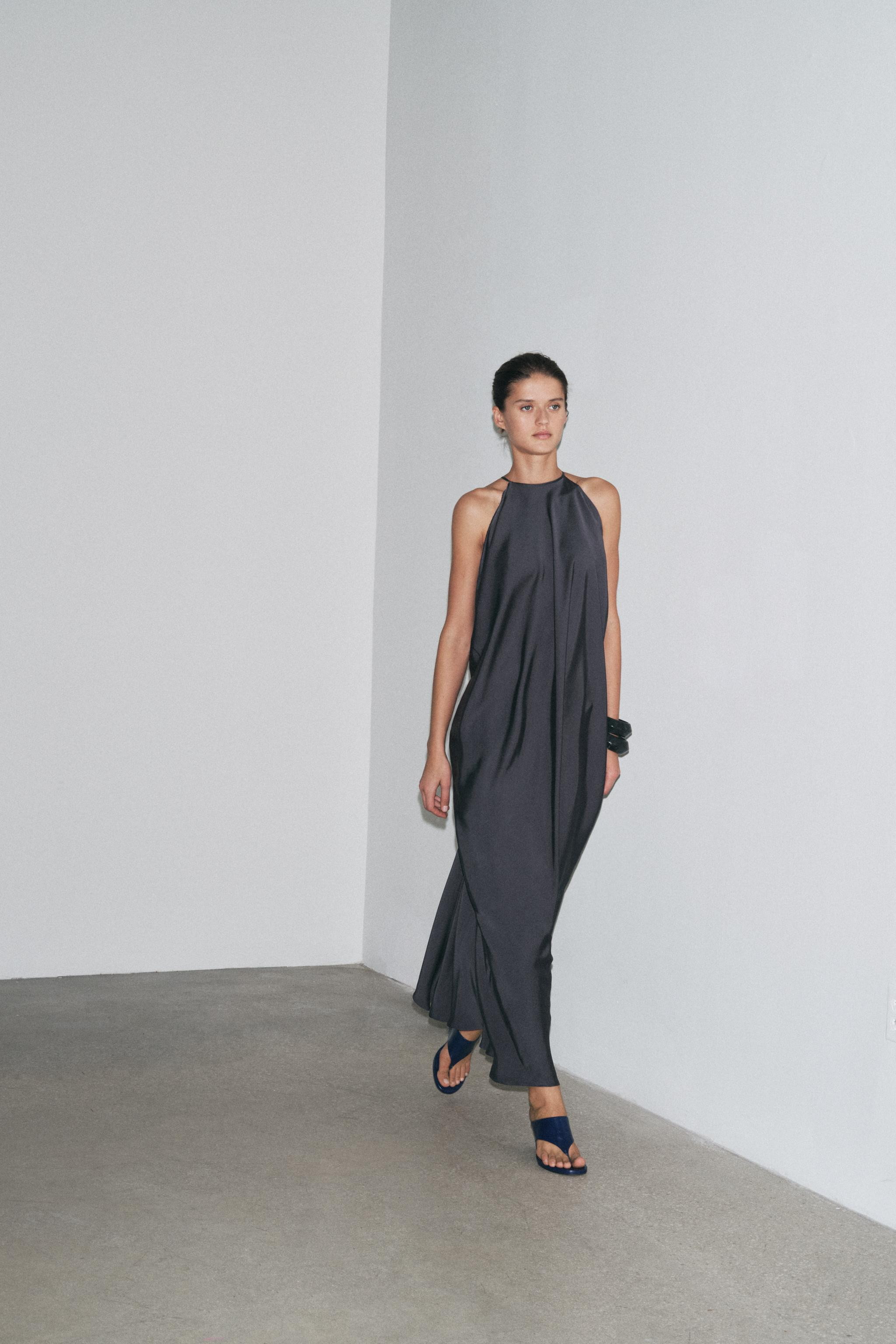 SATIN EFFECT DRESS ZW COLLECTION | Zara US