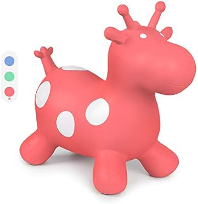 ROBUD Bouncy Giraffe Hopper, Inflatable Rubber Giraffe Hopping, Ride-on Toys for Kids Toddlers, B... | Amazon (US)