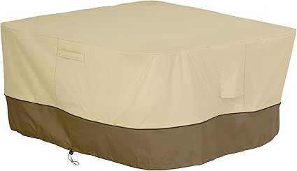Classic Accessories Veranda Water-Resistant 42 Inch Square Fire Pit Table Cover | Amazon (US)