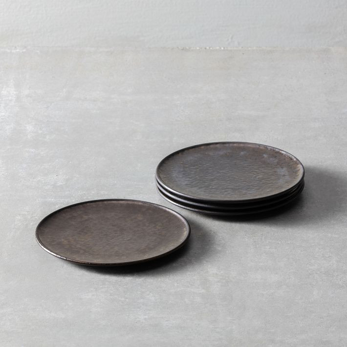 Nivo Metallic Salad Plates (Set of 6) | West Elm (US)
