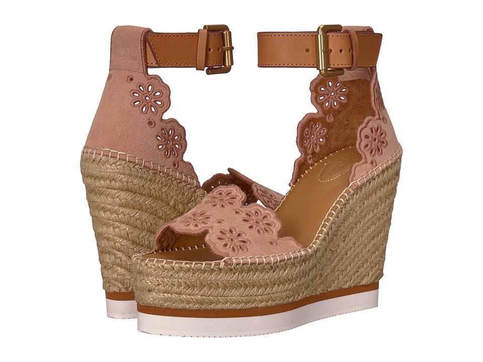 See by Chloe - SB30202 (Crosta/Cipria/Natural Calf/Cuoio) Women's Wedge Shoes | Zappos