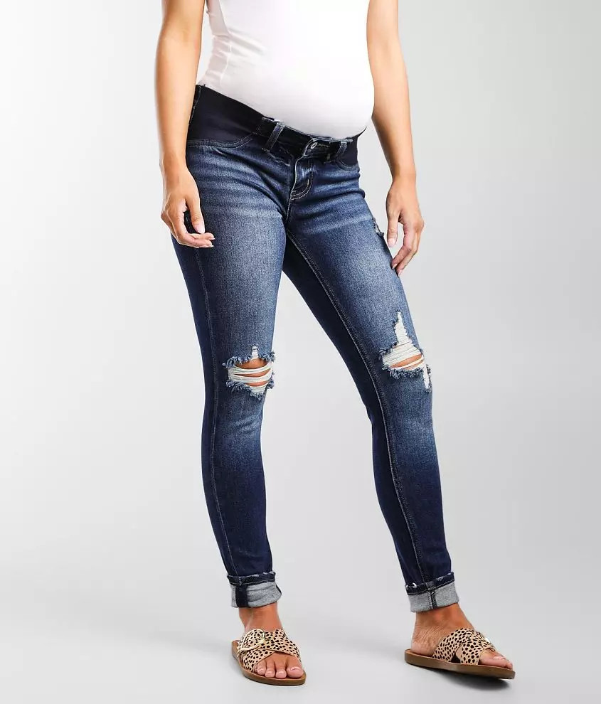 Maternity Skinny Stretch Jean | Buckle