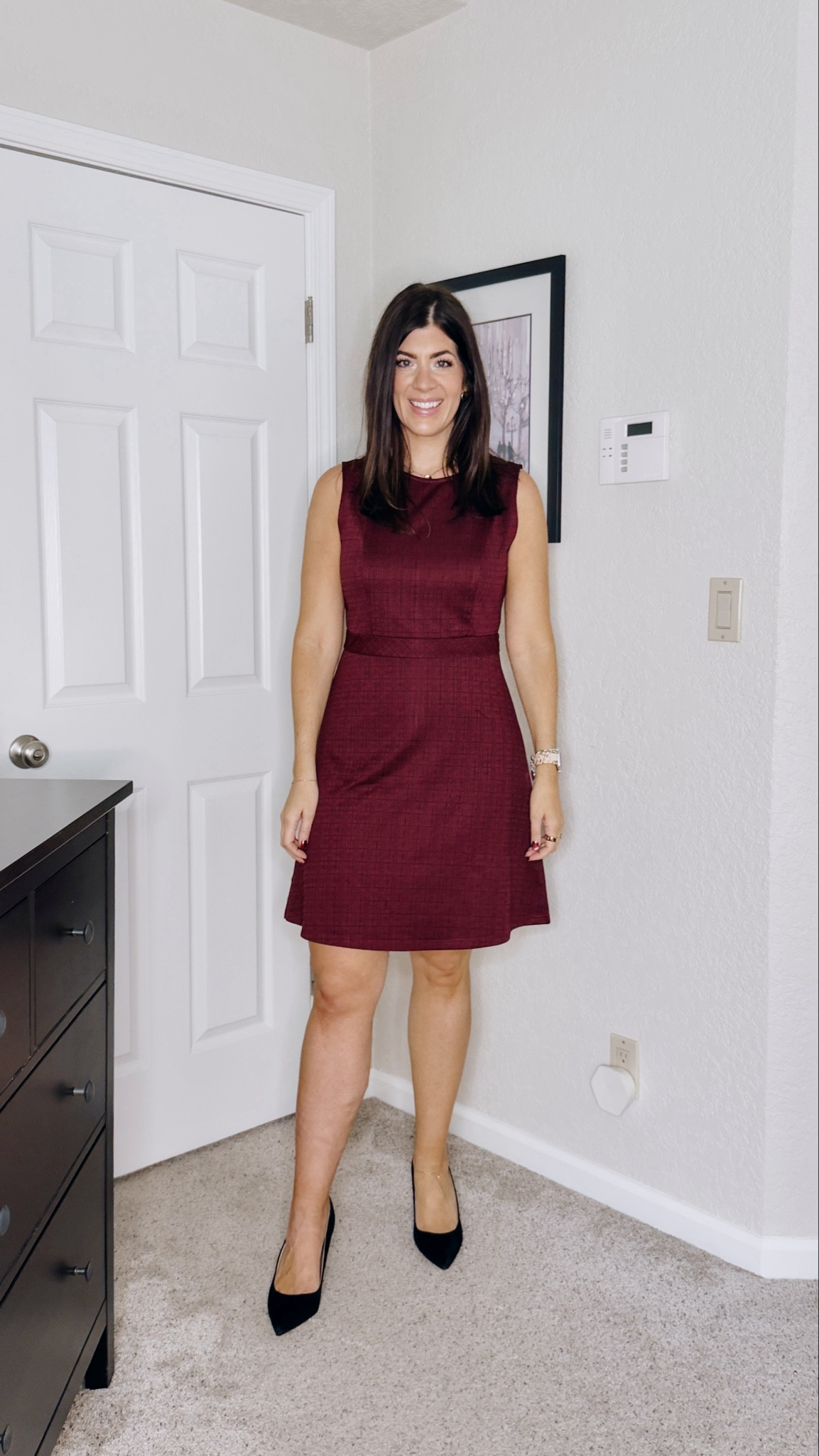Workwear under $50
In a large plaid sheath 

#LTKWorkwear #LTKOver40 #LTKFindsUnder50
