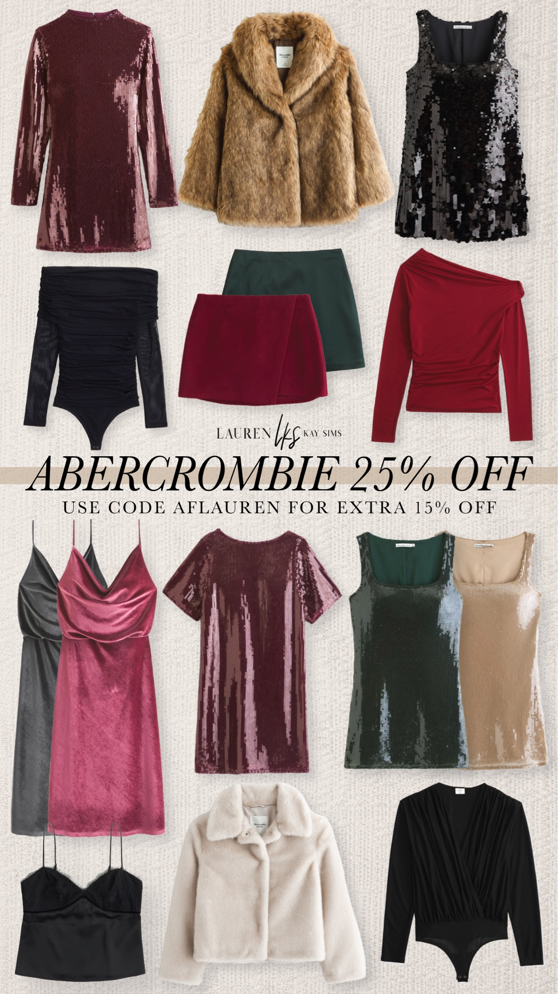 use code AFLAUREN for an extra 15% off 🚨

#LTKParties #LTKCyberWeek #LTKSaleAlert