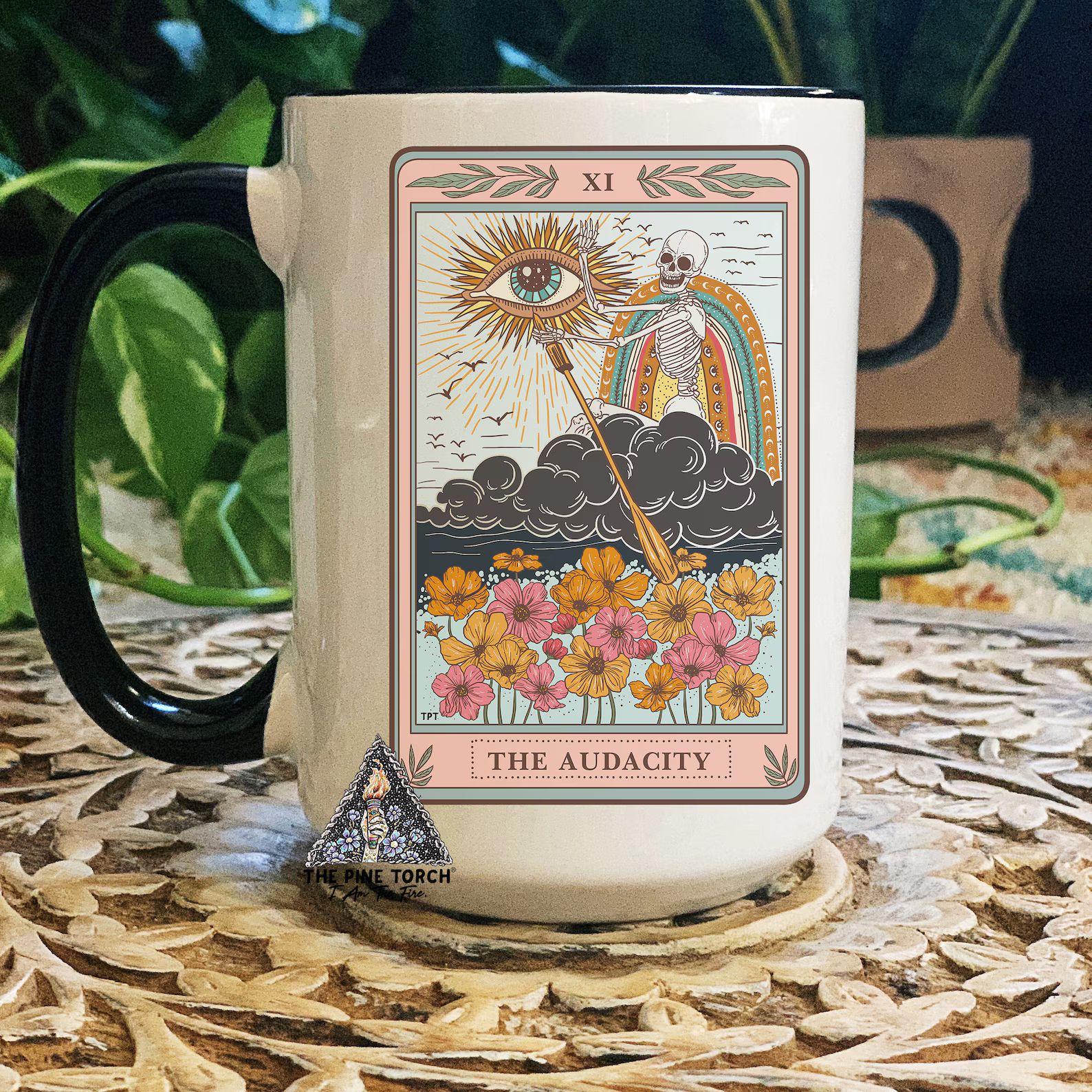 Audacity Tarot Card Mug Occult Skeleton Tarot Card Coffee | Etsy | Etsy (US)