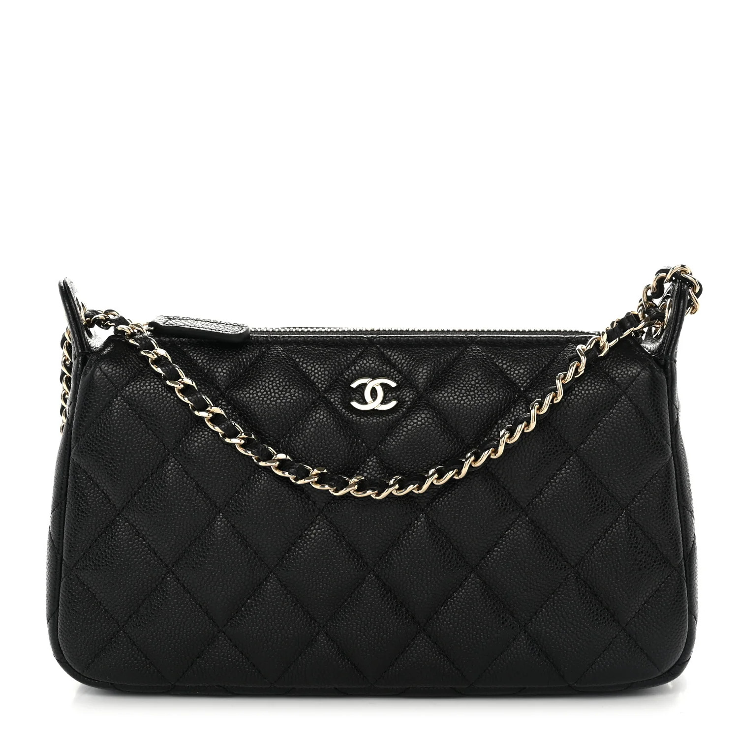 Chanel Caviar Quilted Purse With Chain Black 1978635 | FASHIONPHILE (US)