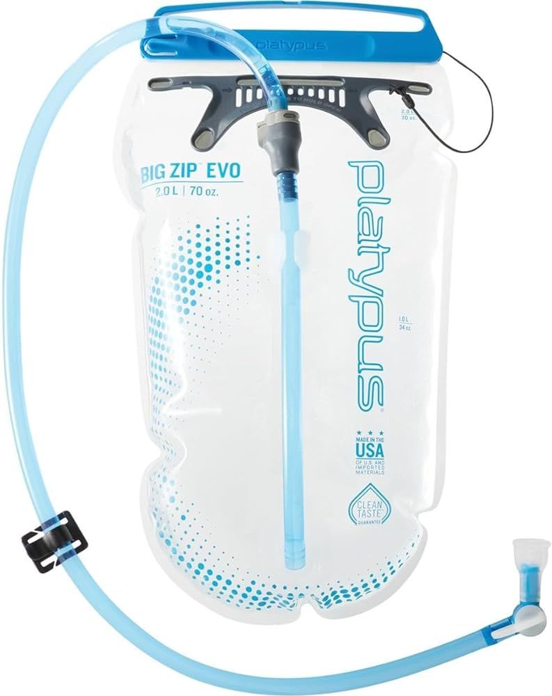 Platypus Big Zip EVO Taste-Free Water Reservoir/Hydration Bladder, 2-Liter | Amazon (US)