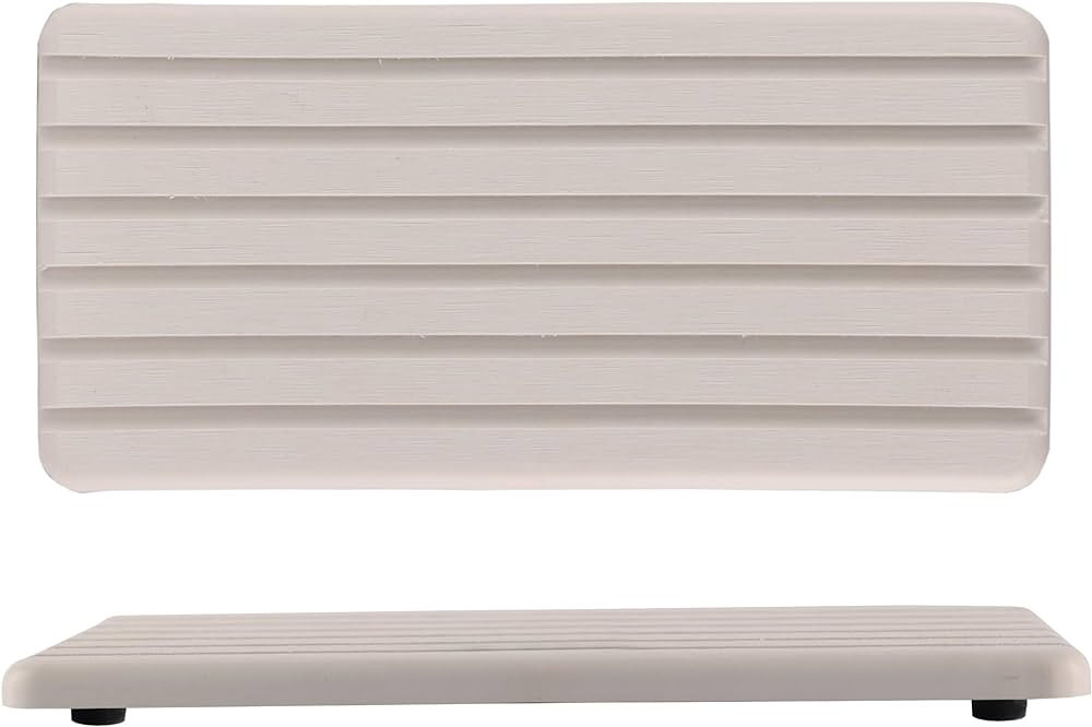 NiuYichee 2 PCS Water Absorbent Diatomite Coasters Rectangle, Grooved Design, Water Absorbing Sto... | Amazon (US)