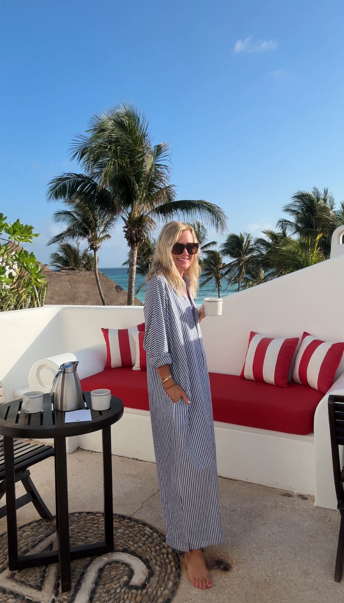 My fave caftan/mumu for lounging, swim cover, vacation & more. Just roll the sleeves up & unbutton a few from the top & bottom to loosen it up a bit. I’m in a small, but could wear an xs

#LTKStyleTip #LTKFindsUnder50 #LTKOver40